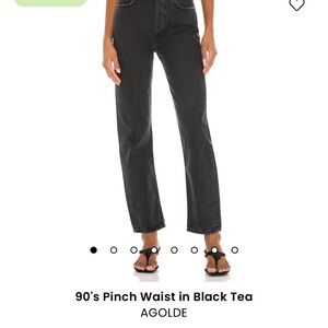 Agolde 90’s pinch waist  size 27 black tea . Like new condition